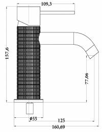 ΜΠΑΤΑΡΙΑ ΜΠΑΝΙΟΥ ΧΑΜΗΛΗ MIRATTO-01 ΧΡΩΜΑ ΜΑΥΡΟ SR-05.01.098.02