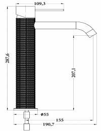 ΜΠΑΤΑΡΙΑ ΜΠΑΝΙΟΥ ΨΗΛΗ MIRATTO-02 ΧΡΩΜΑ ΜΑΥΡΟ SR-05.02.099.02