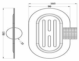 ΕΠΙΤΟΙΧΙΑ ΣΑΠΟΥΝΟΘΗΚΗ MIRATTO-10 ΧΡΩΜΑ ΡΟΖ-ΧΡΥΣΟ SR-05.17.107.06