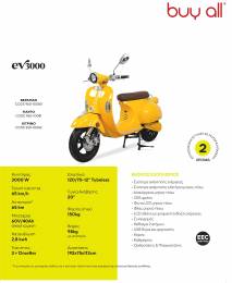 ΗΛΕΚΤΡΙΚΟ SCOOTER, "EV3000", ΚΙΤΡΙΝΟ, 3000W, 60V40AH